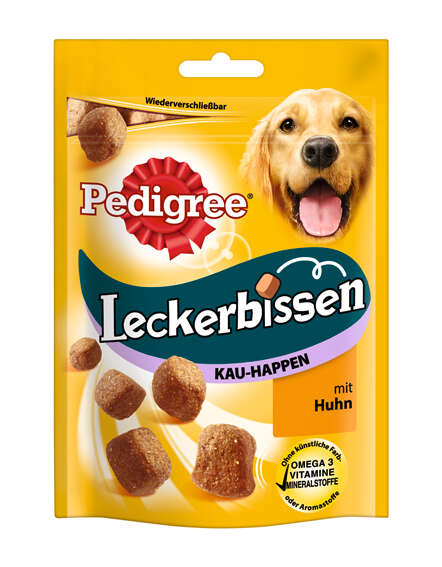 Pedigree Hundeleckerlis Leckerbissen Kauhappen Huhn